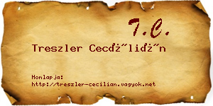 Treszler Cecílián névjegykártya